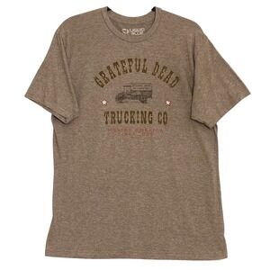 Liquid Blue Grateful Dead Trucking Co Graphic T-Shirt Brown Mens Large L